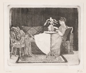 Donna che legge da Carl Bloch