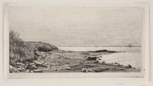 Paesaggio costiero. Sole sul mare