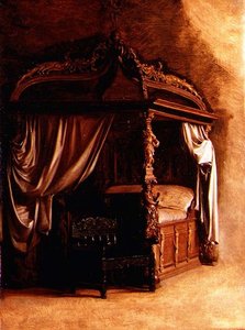 Il letto reale del re Cristiano IV di Danimarca (1577-1648)