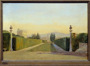 I giardini di Villa Albani da Carl Christian Constantin Hansen