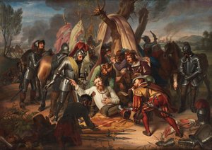 Maurizio, elettore di Sassonia alla battaglia di Sievershausen, 1553, 1837 da Carl Christian Vogel von Vogelstein