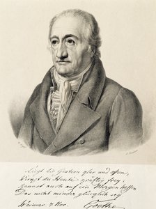 Ritratto di Johann Wolfgang von Goethe da Carl Christian Vogel von Vogelstein