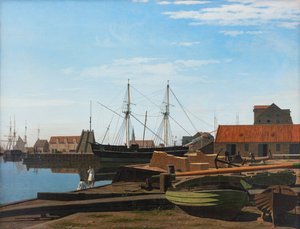 Vista di Piazza Larsen vicino al porto di Copenaghen da Carl Dahl