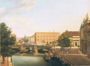 Scuola Edile Reale con Schlossbrücke a Berlino da Carl Daniel Freydanck