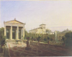 la casa-giardino di Charlottenhof a Potsdam da Carl Daniel Freydanck