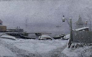 Giorno di dicembre vicino a Drøbak da Carl Edvard Diriks
