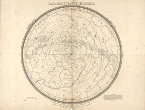 Il cielo stellato - emisfero settentrionale da Carl Ferdinand Weiland
