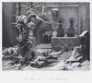Il monastero da Carl Friedrich (after) Lessing