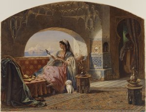 Bellezza con tamburello da Carl Friedrich Heinrich Werner