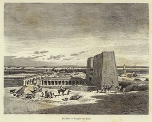 Egitto - Tempio di Edfu da Carl Friedrich Heinrich Werner