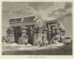 Egitto - Tempio di Kom Ombo da Carl Friedrich Heinrich Werner