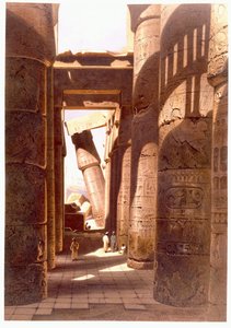 Rovine del Tempio di Karnak, 1874 da Carl Friedrich Heinrich Werner