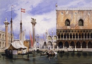 La Piazzetta di San Marco, Venezia, 1839 da Carl Friedrich Heinrich Werner