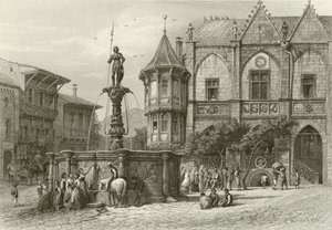 Il Municipio, Hildesheim da Carl Friedrich Heinrich Werner