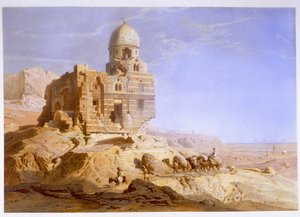 Tombe dei Califfi, Il Cairo, 1871 da Carl Friedrich Heinrich Werner