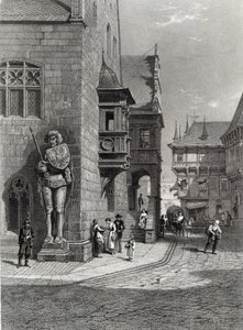 Municipio di Halberstadt, inciso da E. Joubert