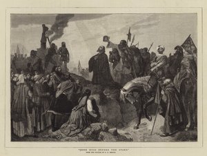 Giovanni Huss prima del rogo da Carl Friedrich Lessing