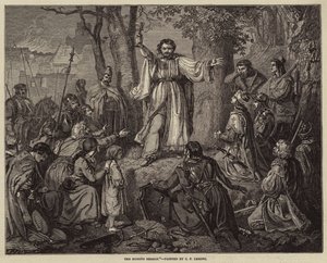 Il sermone hussita da Carl Friedrich Lessing