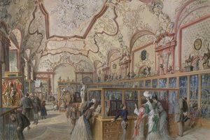 La Sala di Marmo della Galleria Ambraser nel Belvedere Inferiore, Vienna, 1876