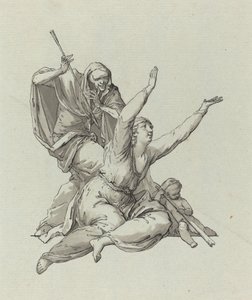 La morte che perseguita una donna da Carl Gotthard Langhans