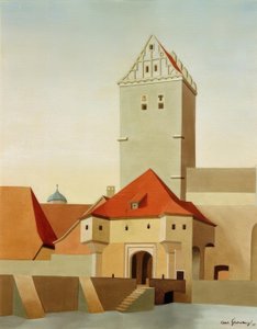 Dinkelsbühl – Porta di Rothenburg da Carl Grossberg