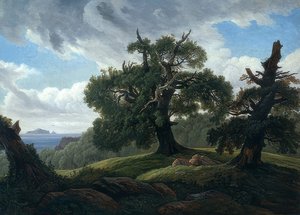 Querce sul mare da Carl Gustav Carus