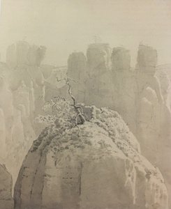 Tedesco: Vista dal ponte di Bastei nella Svizzera sassone verso la Piccola Oca da Carl Gustav Carus