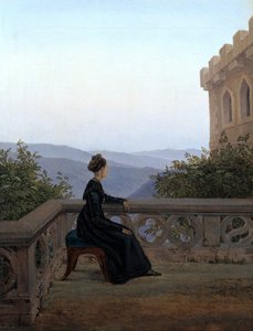 Donna sul Balcone, 1824