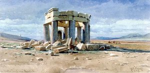 Una tomba musulmana vicino a Baalbek da Carl Haag