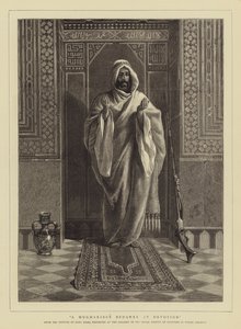 Un Mugharibee Bedawee in devozione