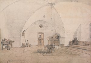 Un interno a Tiberiade, 1859 da Carl Haag