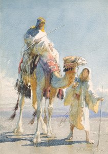 Lo Shaik e la sua guida, 1874 da Carl Haag