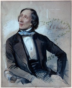 Ritratto di Hans Christian Andersen da Carl Hartmann