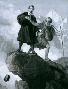 Manfred e il cacciatore di camosci da Carl Heinrich Rahl