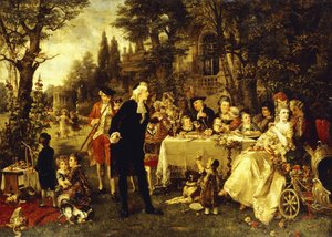 Festa di matrimonio nel giardino di Fontainebleau