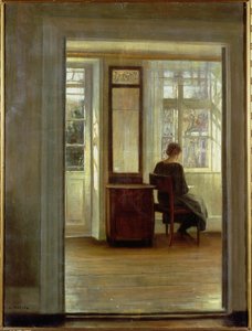 Una signora in un interno