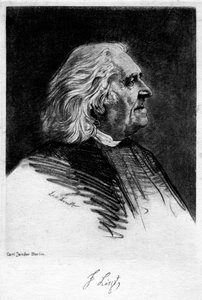 Franz Liszt 1811-1886, compositore e pianista ungherese, XX secolo da Carl Jander