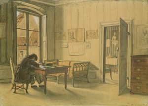 Erwin Speckter nella sua casa di Monaco da Carl Julius Milde