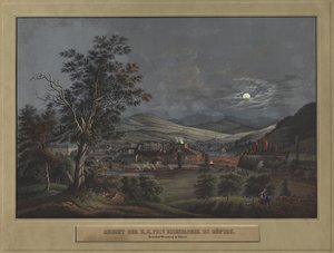 Veduta della Fabbrica Privata di Ferro K. K. a Zöptau da Carl Julius Rieden