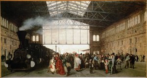 La nuova stazione Nord-Ovest di Vienna. Petrolio ... da Carl Karger