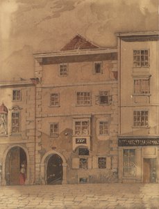 Casa della morte di Mozart in Rauhensteingasse a Vienna da Carl L. Wiesböck