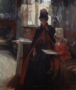 A Valand, interno con Karin e Suzanne da Carl Larsson