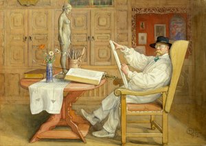 Autoritratto (Nel nuovo studio) da Carl Larsson