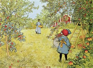 La raccolta delle mele da Carl Larsson