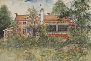 Il cottage, dalla serie A Home, c.1895 da Carl Larsson