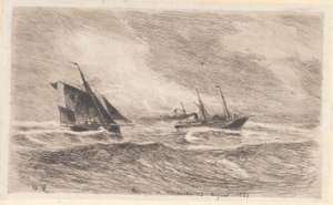 Tempesta nel Mare del Nord. Arcturus prende il pilota da Carl Locher