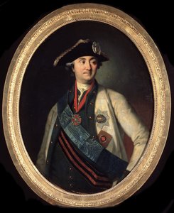 Ritratto del conte Alexei Grigorievitch Orlov (1737-1808), comandante delle Forze navali russe da Carl Ludwig Christinek
