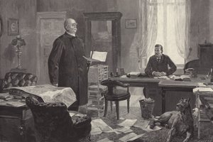 Bismarck che detta le sue memorie da Carl Ludwig Friedrich Becker