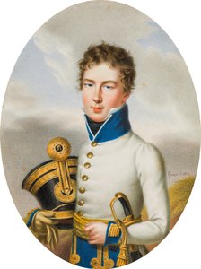 Tenente del reggimento di fanteria ungherese k.k. Feldmarschallleutnant Nikolaus Fürst Esterhazy da Carl Ludwig Hummel de Bourdon