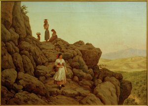 C.L. Jessen, Paesaggio roccioso vicino a Rocca di Papa da Carl Ludwig Jessen